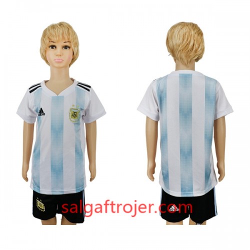 Argentina Fodboldtrøjer Børn Hjemmebanesæt VM 2018 Argentina Fodboldtrøjer Børn Hjemmebanesæt VM 2018